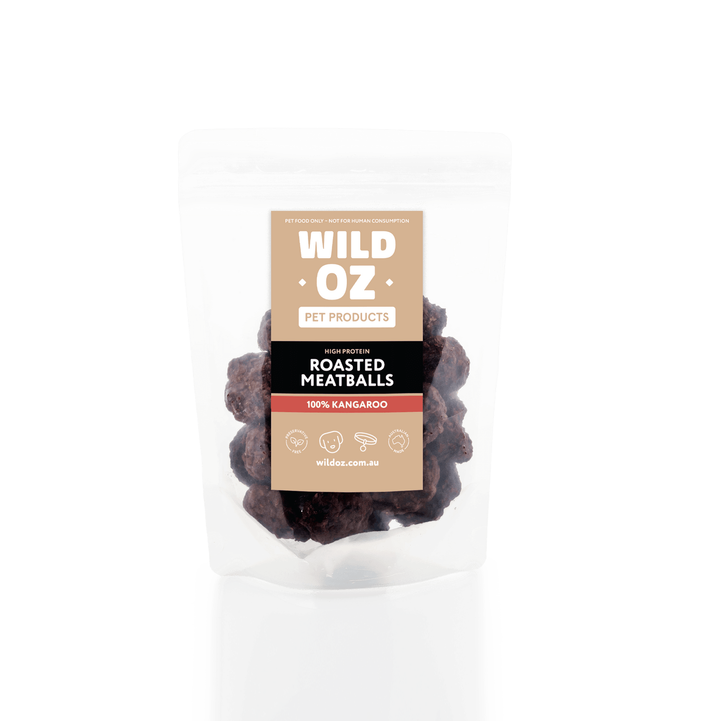 wild oz kangaroo meatballs for pets